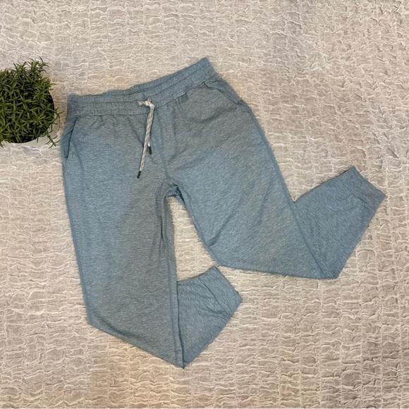 Kirkland Signature Pants - Lightweight Heather Blue Joggers Comfy Athletic Jogger Athleisure Lounge Pants